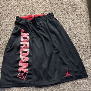 Jordan Dri-FIT Black and Red Shorts